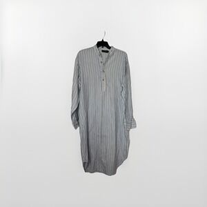 Lee Valley Ireland Night Shirt 100% Cotton Ireland Flannel Long Med Cozy Cottage